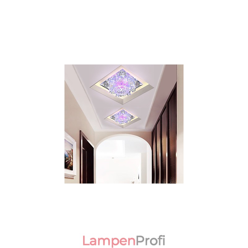 Quadratische Pockenlampe Licht Kristall Licht Kreative Kuppel Licht Rohr Lampe Licht