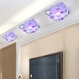 Quadratische Pockenlampe Licht Kristall Licht Kreative Kuppel Licht Rohr Lampe Licht