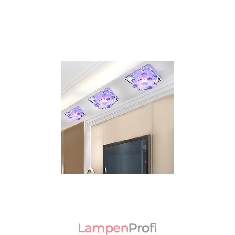 Quadratische Pockenlampe Licht Kristall Licht Kreative Kuppel Licht Rohr Lampe Licht