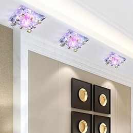 Quadratische Pockenlampe Licht Kristall Licht Kreative Kuppel Licht Rohr Lampe Licht