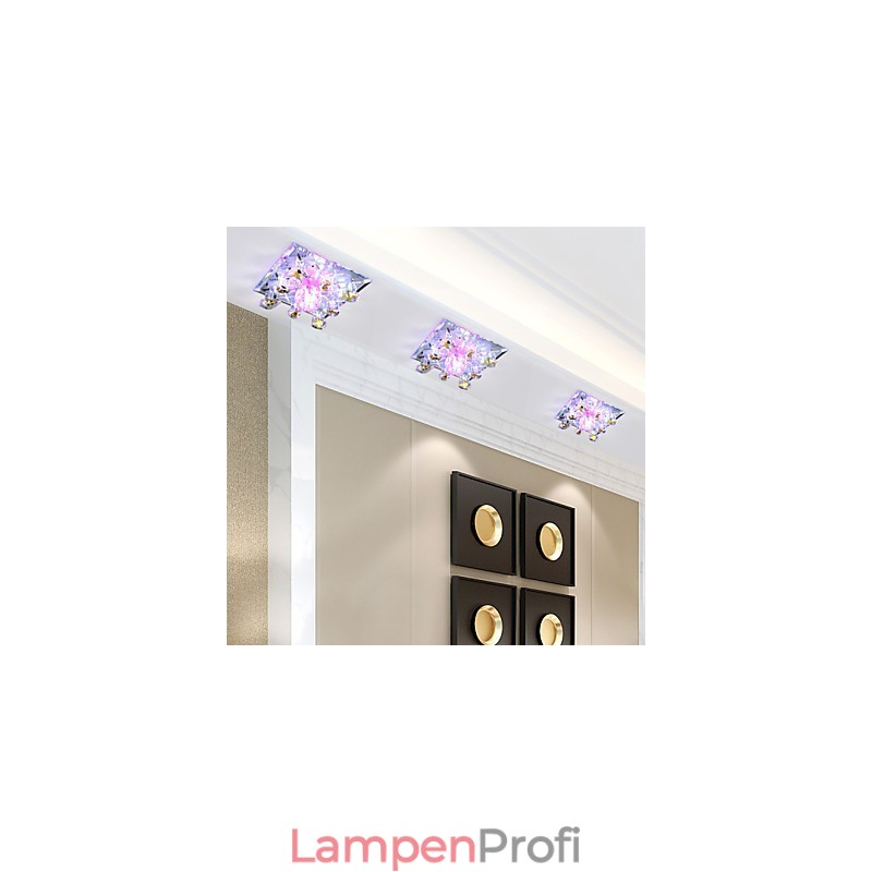 Quadratische Pockenlampe Licht Kristall Licht Kreative Kuppel Licht Rohr Lampe Licht