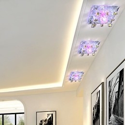 Quadratische Pockenlampe Licht Kristall Licht Kreative Kuppel Licht Rohr Lampe Licht