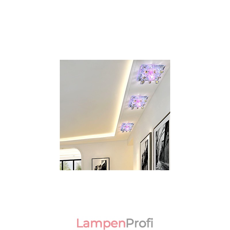 Quadratische Pockenlampe Licht Kristall Licht Kreative Kuppel Licht Rohr Lampe Licht