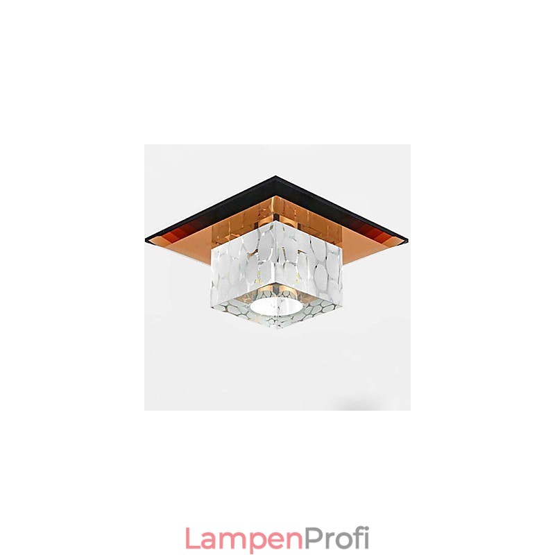 Mini Kristall Deckenleuchte Spotlight 3W Kreative Lampe Leuchtstoffröhre Bunte Farbe Quadratische Kuppelleuchte