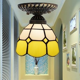 17 * Europäischen Ländlichen Kreativen Kunst Glasmalerei Absorbieren Kuppel Lampe Licht
