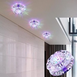 Kristall Deckenleuchte Spotlight SMD 3W Kreative Lampe Absorbieren Kuppel Licht