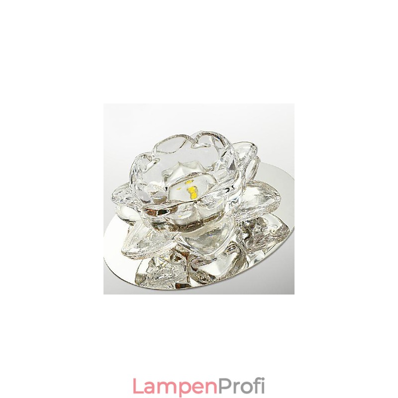 Moderne zeitgenössische Kristall Mini-Stil galvanisierte Metall Unterputz