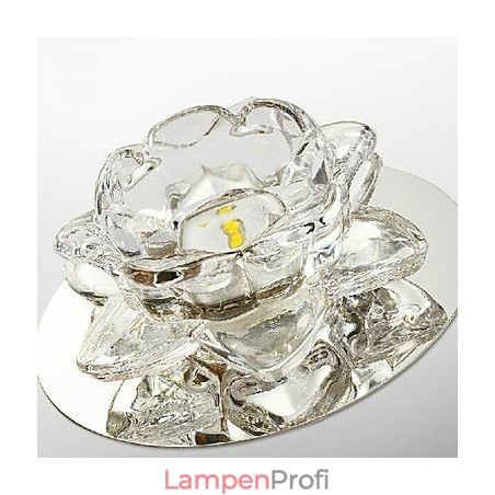 Moderne zeitgenössische Kristall Mini-Stil galvanisierte Metall Unterputz