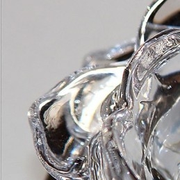 Moderne zeitgenössische Kristall Mini-Stil galvanisierte Metall Unterputz