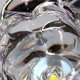 Moderne zeitgenössische Kristall Mini-Stil galvanisierte Metall Unterputz