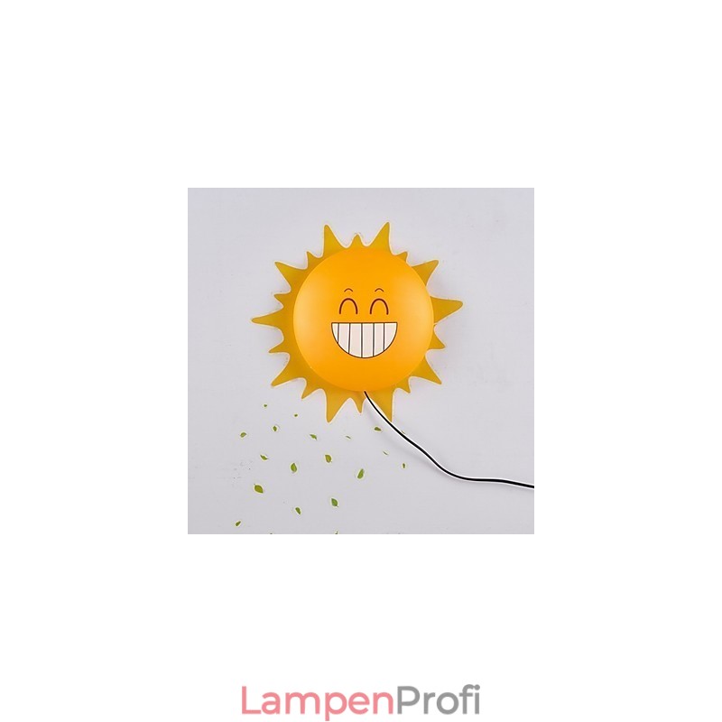 Tapete Wandleuchten Blume Gesicht DIY Spaß Atmosphäre Nachtlicht Kinder Nachttischlampe Dekoration Sonne