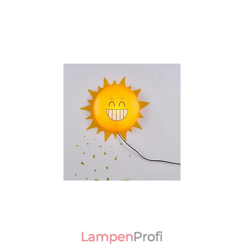 Tapete Wandleuchten Blume Gesicht DIY Spaß Atmosphäre Nachtlicht Kinder Nachttischlampe Dekoration Sonne