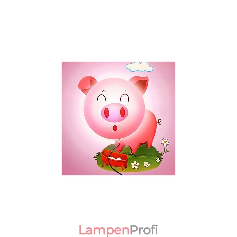 Schwein Hochtemperaturbeständiges Kunststofflicht und 10 ° C können kreative 3D-Tapeten-Wandlampe entfernen