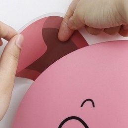Schwein Hochtemperaturbeständiges Kunststofflicht und 10 ° C können kreative 3D-Tapeten-Wandlampe entfernen