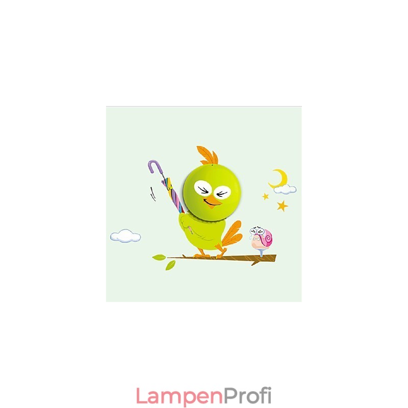 Lichtbetriebene Vogel-Wandleuchten-Glühbirne Zeitgenössische kreative 3 D-Tapeten-Wand-Lampen-Licht