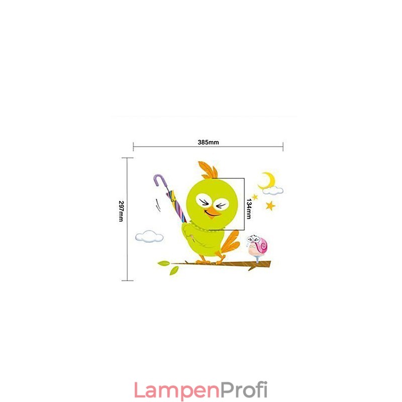 Lichtbetriebene Vogel-Wandleuchten-Glühbirne Zeitgenössische kreative 3 D-Tapeten-Wand-Lampen-Licht