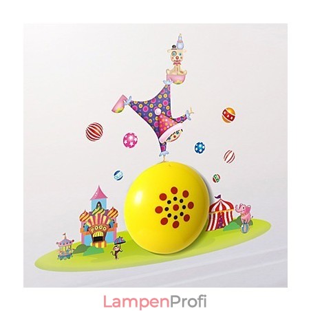 Clown Hochtemperaturbeständiges Kunststofflicht und 10 ° C können kreative 3D-Tapeten-Wandlampe entfernen