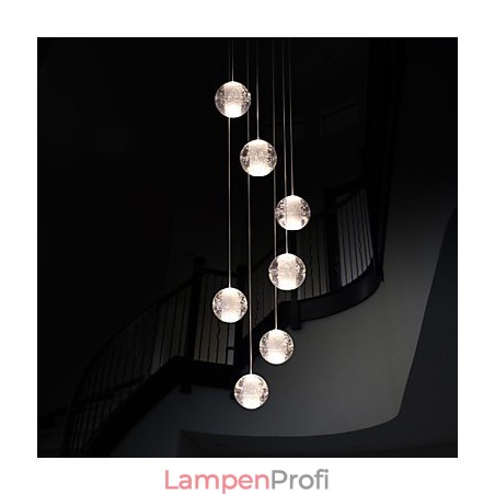Moderne Pendelleuchte Pendelleuchte G4 Retroifit 7 Lichter Chrom Überzug Kristall für Treppenlicht Moderne Pendelleuchte Pendelleuchte G4 Retroifit 7 Lichter Chrom Überzug Kristall für Treppenlicht