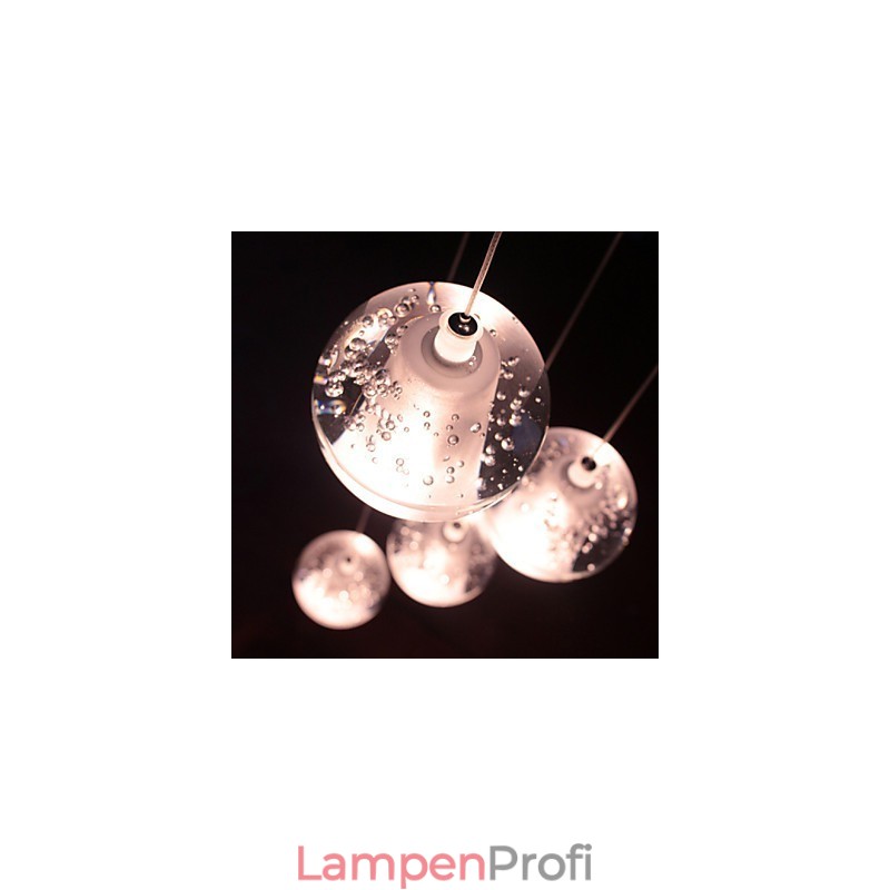 Moderne Pendelleuchte Pendelleuchte G4 Retroifit 7 Lichter Chrom Überzug Kristall für Treppenlicht