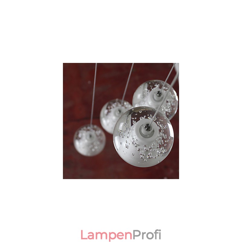 Moderne Pendelleuchte Pendelleuchte G4 Retroifit 7 Lichter Chrom Überzug Kristall für Treppenlicht