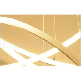 Dimmbare Pendelleuchte mit Fernbedienung Modernes Design Drei Ringe