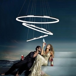 70W moderne Pendelleuchte im zeitgenössischen Mini-Stil aus galvanisiertem Metall