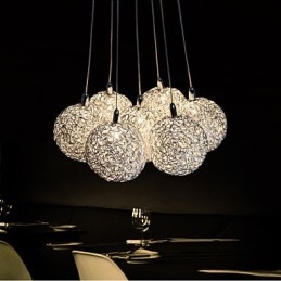 Pendelleuchte Modern 7 Licht Home Furnishing Dekorative Aluminium Pendelleuchte