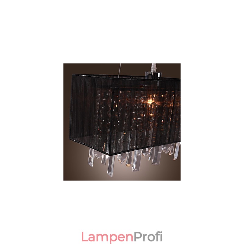 Moderne zeitgenössische Insel Kristall Andere Metall Pendelleuchte