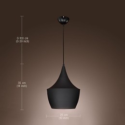 Pendelleuchte Retro Vintage Tom Dixon Design Schwarz