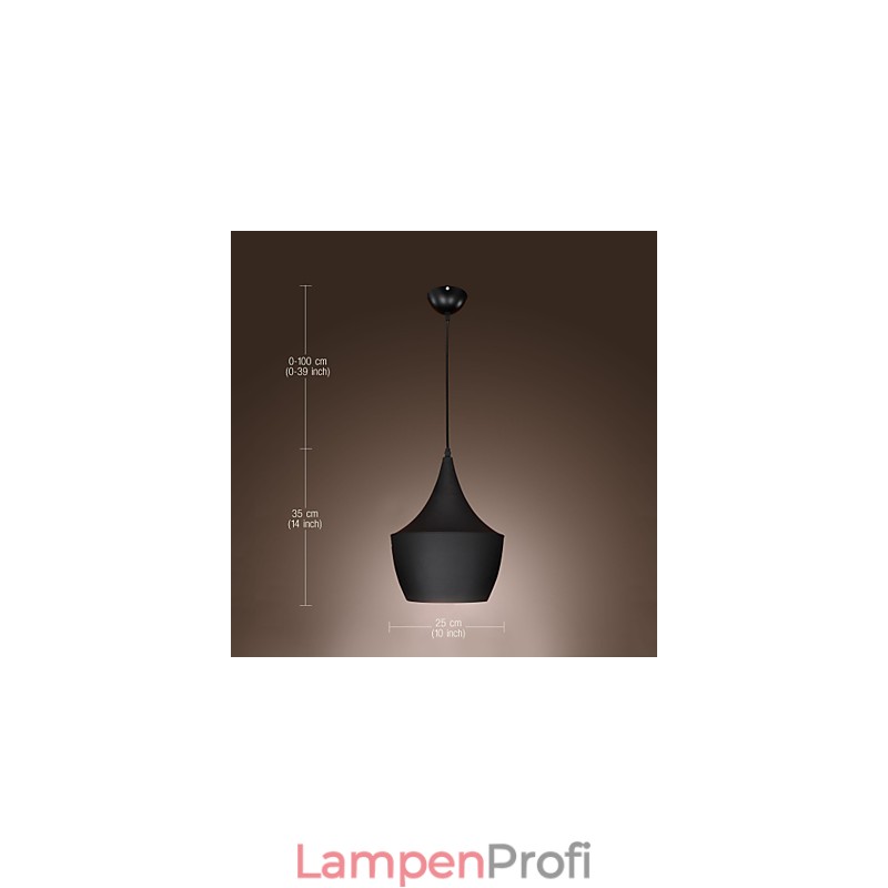 Pendelleuchte Retro Vintage Tom Dixon Design Schwarz