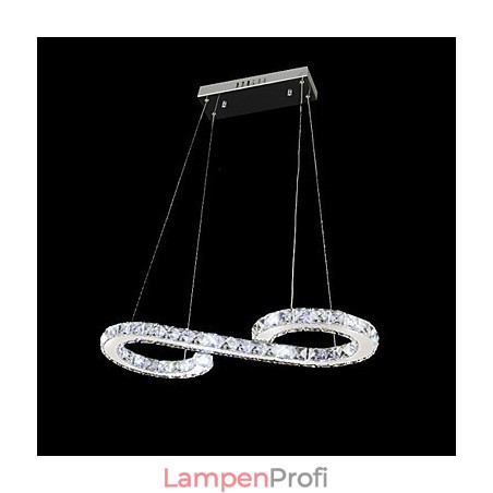 Moderne zeitgenössische Kristall Chrom Metall Pendelleuchte Moderne zeitgenössische Kristall Chrom Metall Pendelleuchte