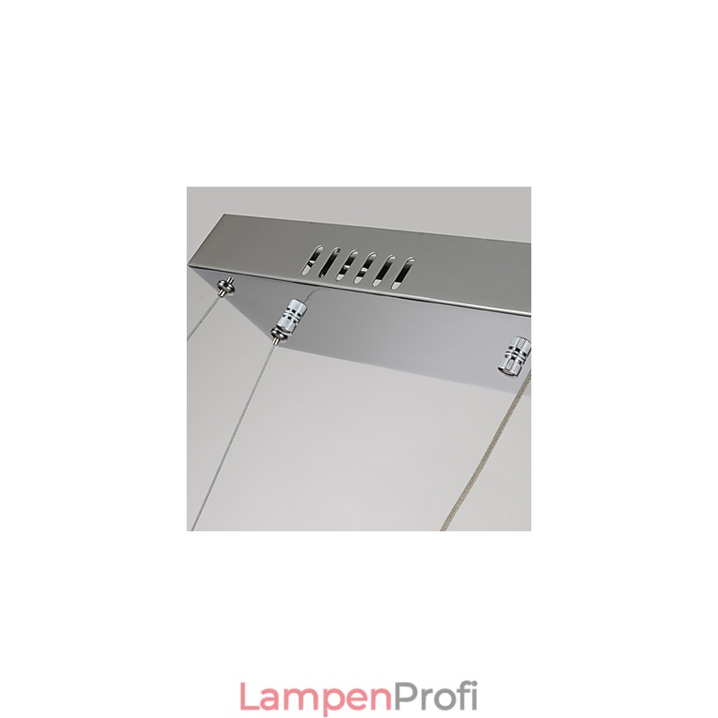 Moderne zeitgenössische Kristall Chrom Metall Pendelleuchte