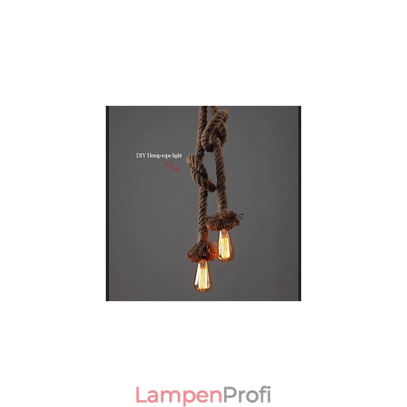 1 Licht DIY Kunst Hanfseil Licht Kreativer Hanfseil Kronleuchter