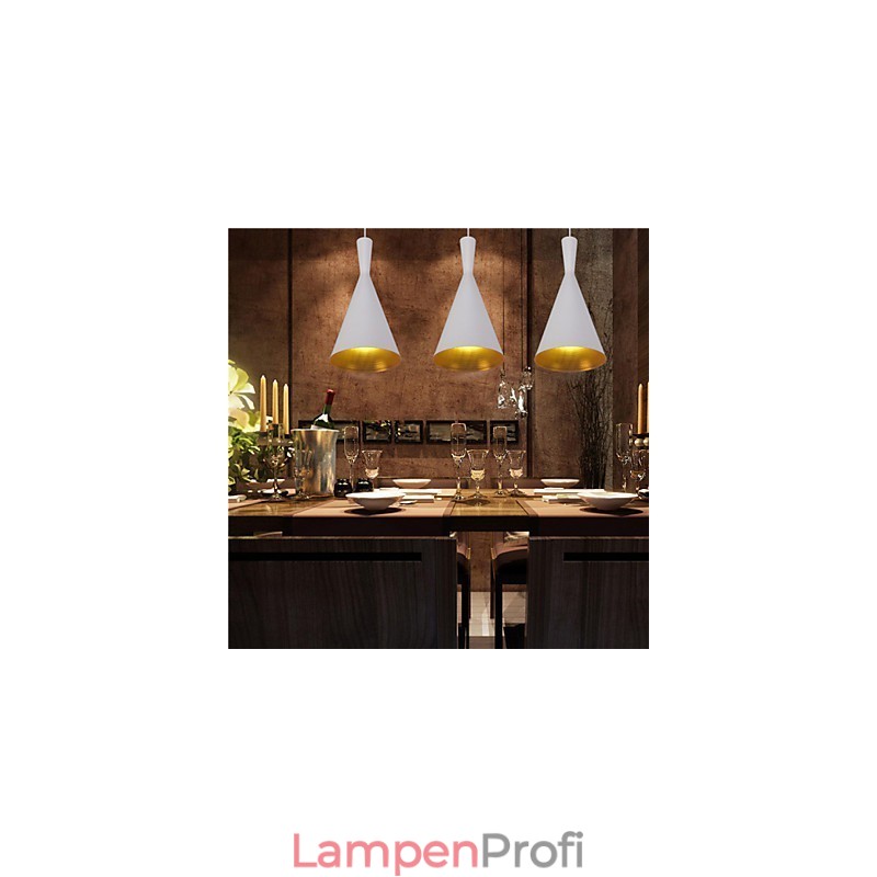 Pendelleuchte Retro Vintage Tom Dixon Design Schwarz Weiß C Typ Cafe Pendelleuchten
