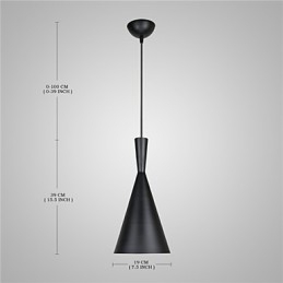 Pendelleuchte Retro Vintage Tom Dixon Design Schwarz Weiß C Typ Cafe Pendelleuchten