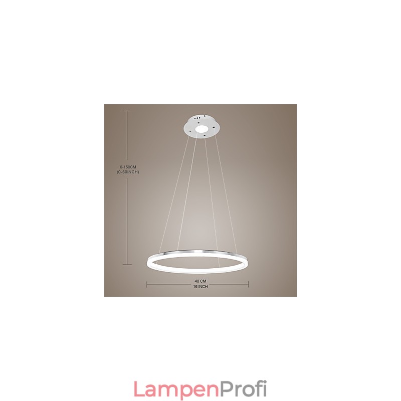 Modernes Design Pendelleuchte Hochwertige Acryl Single Ring Fit