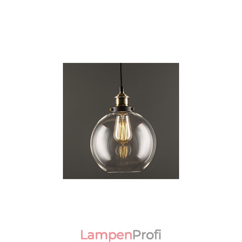 Industrielle Fabrik Pendelleuchte Antik Messing Eine Leuchte Glasschirm Cafe Pendelleuchte