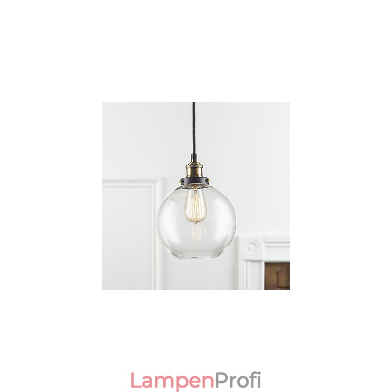 Industrielle Fabrik Pendelleuchte Antik Messing Eine Leuchte Glasschirm Cafe Pendelleuchte