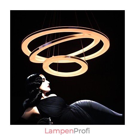Moderne Pendelleuchte 3 Ringe Pendelleuchte Acryl