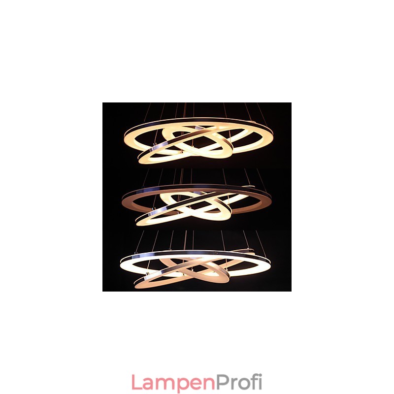 Moderne Pendelleuchte 3 Ringe Pendelleuchte Acryl