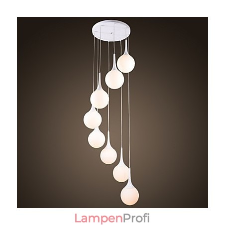 Moderne zeitgenössische galvanisierte Globus-Pendelleuchte