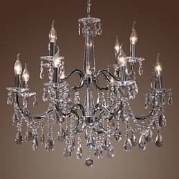 Kronleuchter Kristall Modern 2 Ebenen Wohnzimmer 12 Lichter