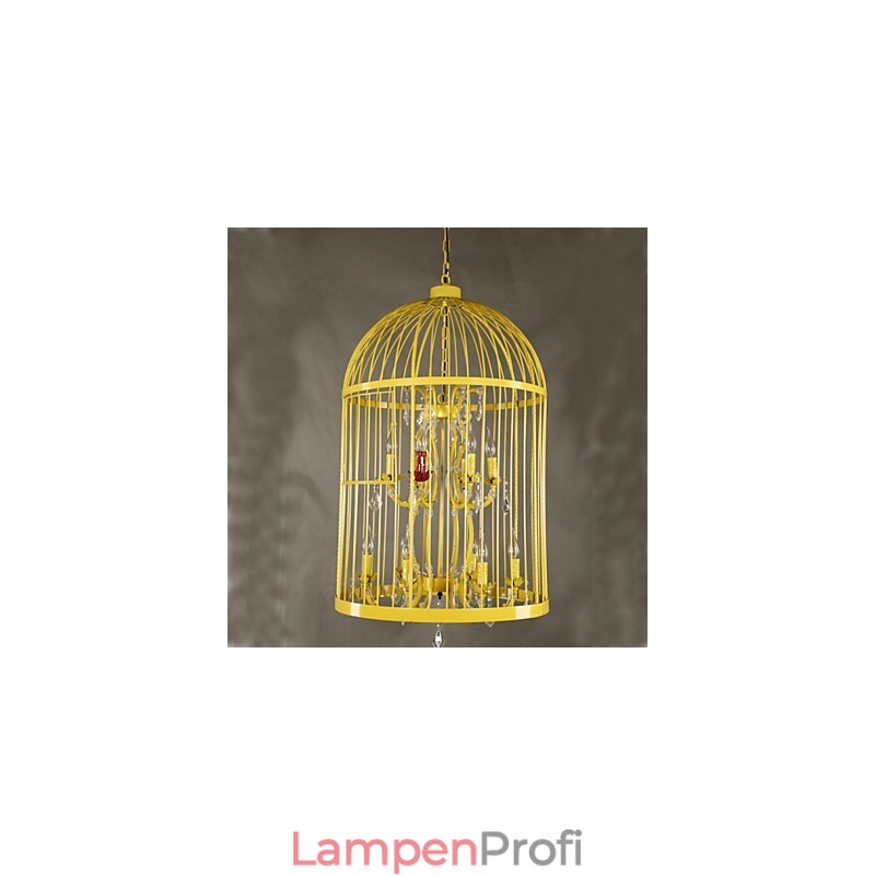 Vintage Eisen Käfig Treppe Lampe Kronleuchter Kristall