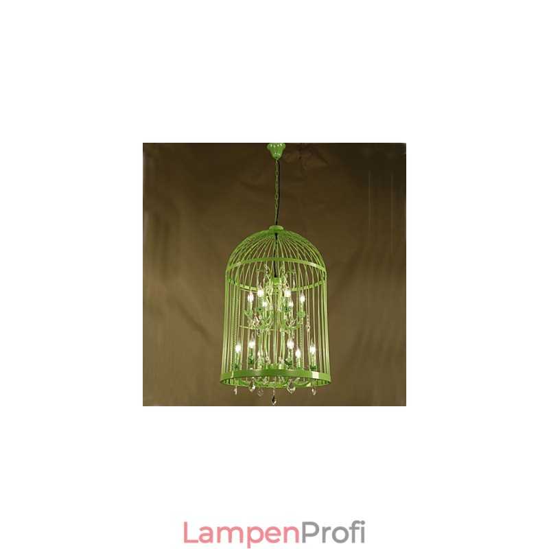 Vintage Eisen Käfig Treppe Lampe Kronleuchter Kristall