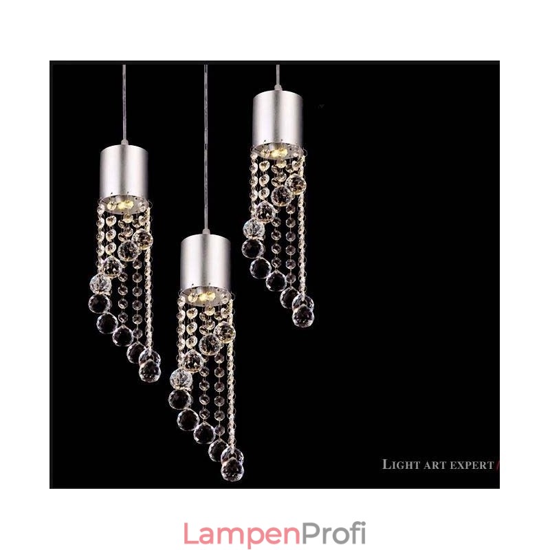 Moderne Pendelleuchte mit zeitgenössischer Malerei