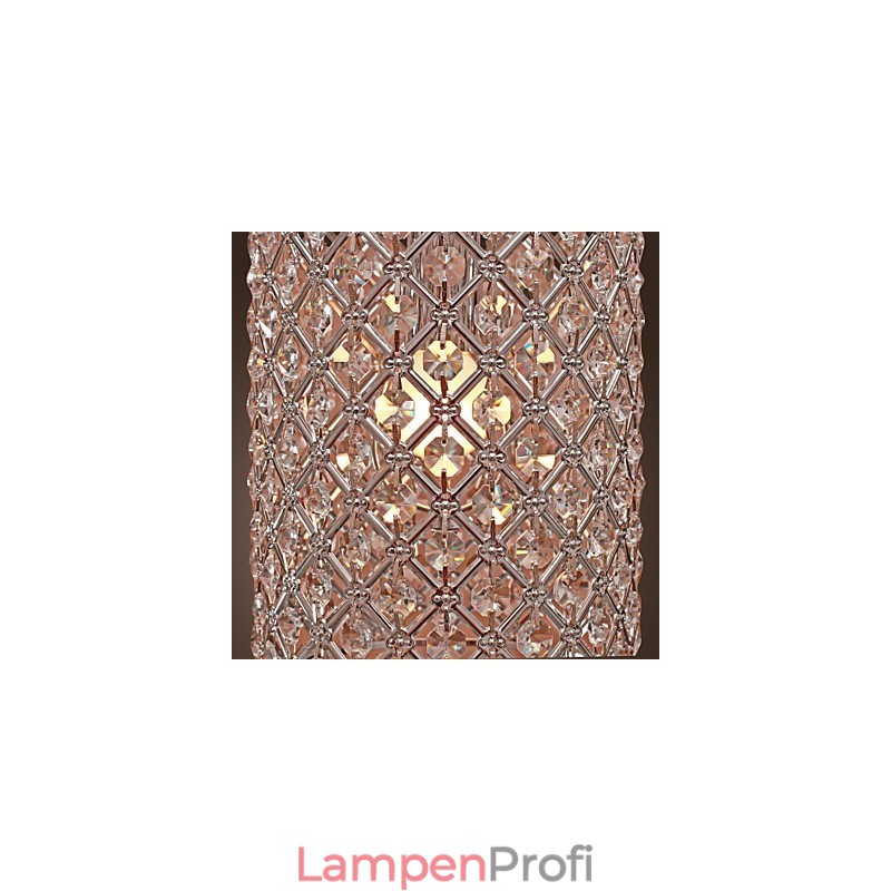 Kristalltropfen-Pendelleuchte im Zylinderstil