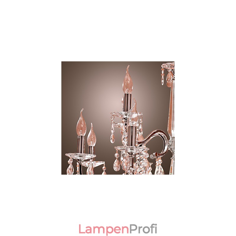 Kronleuchter Kristall Modern 2 Ebenen Wohnzimmer 12 Lichter