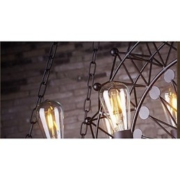 Die Skyscraper Wheel Pendelleuchte im Industriestil