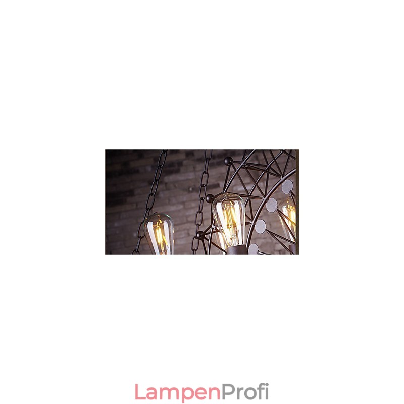 Die Skyscraper Wheel Pendelleuchte im Industriestil