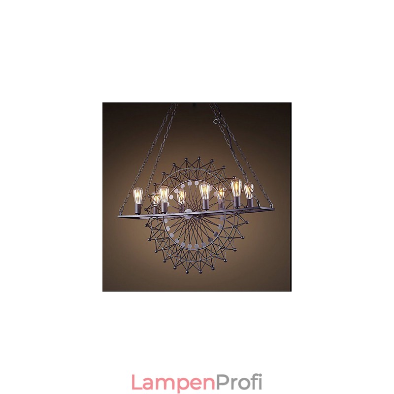 Die Skyscraper Wheel Pendelleuchte im Industriestil